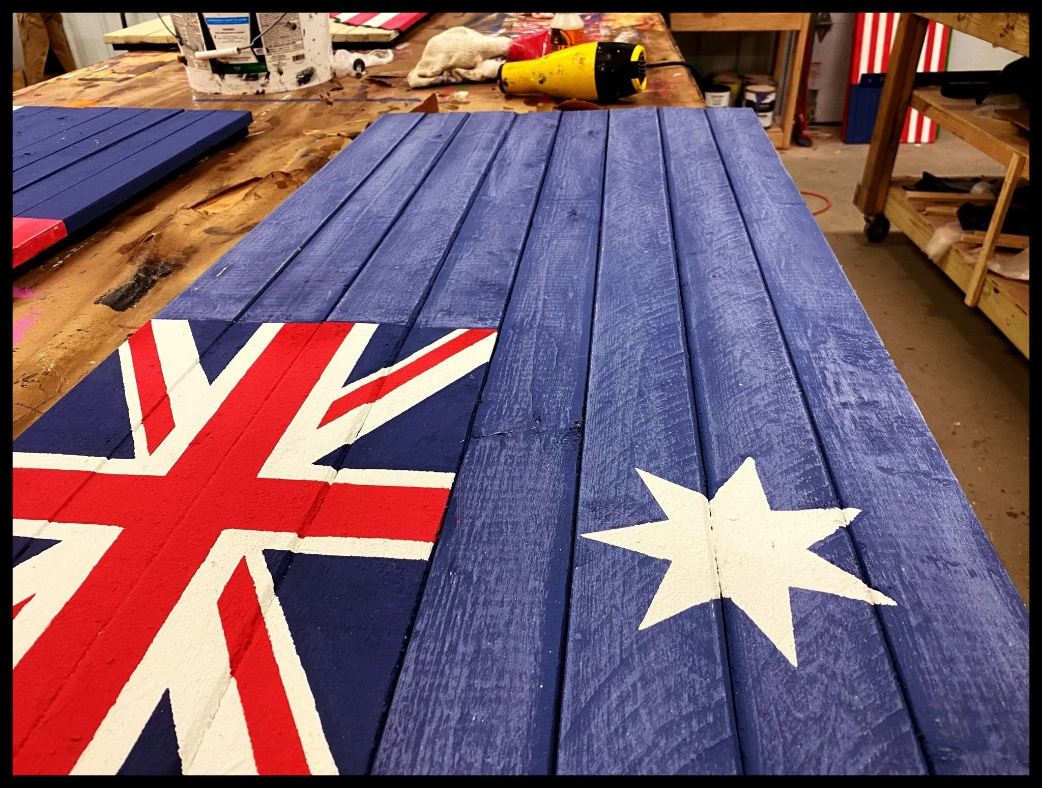 Oversized Australian Flag - Giant Wood Flag