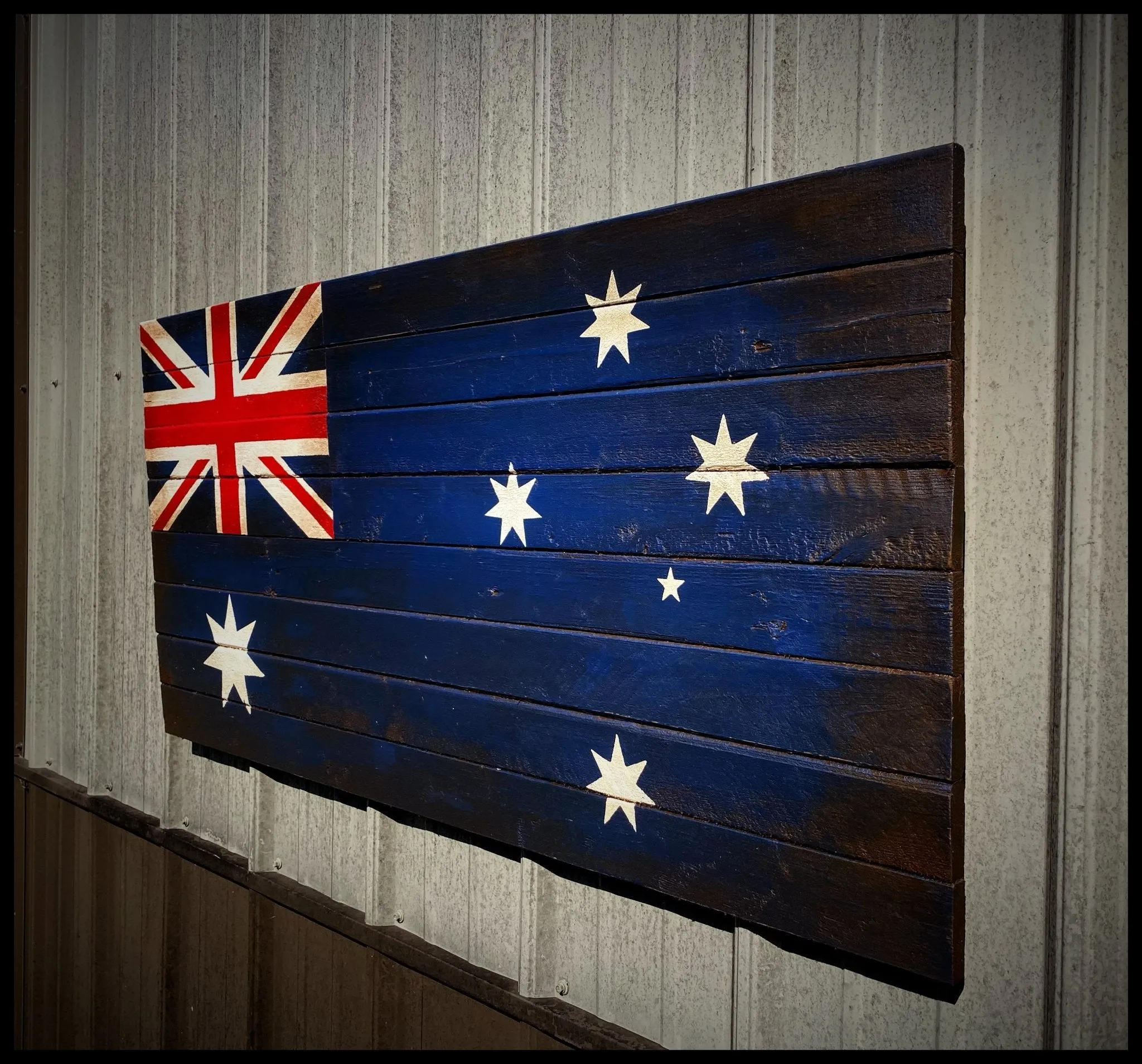 Oversized Australian Flag - Giant Wood Flag