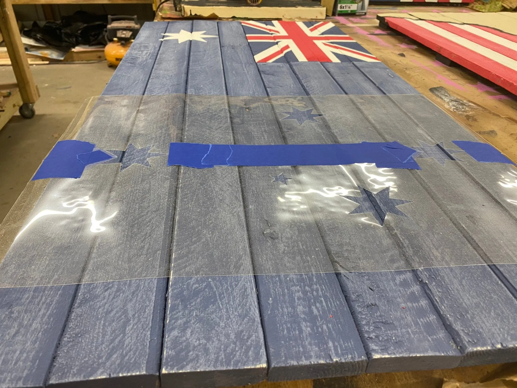 Oversized Australian Flag - Giant Wood Flag