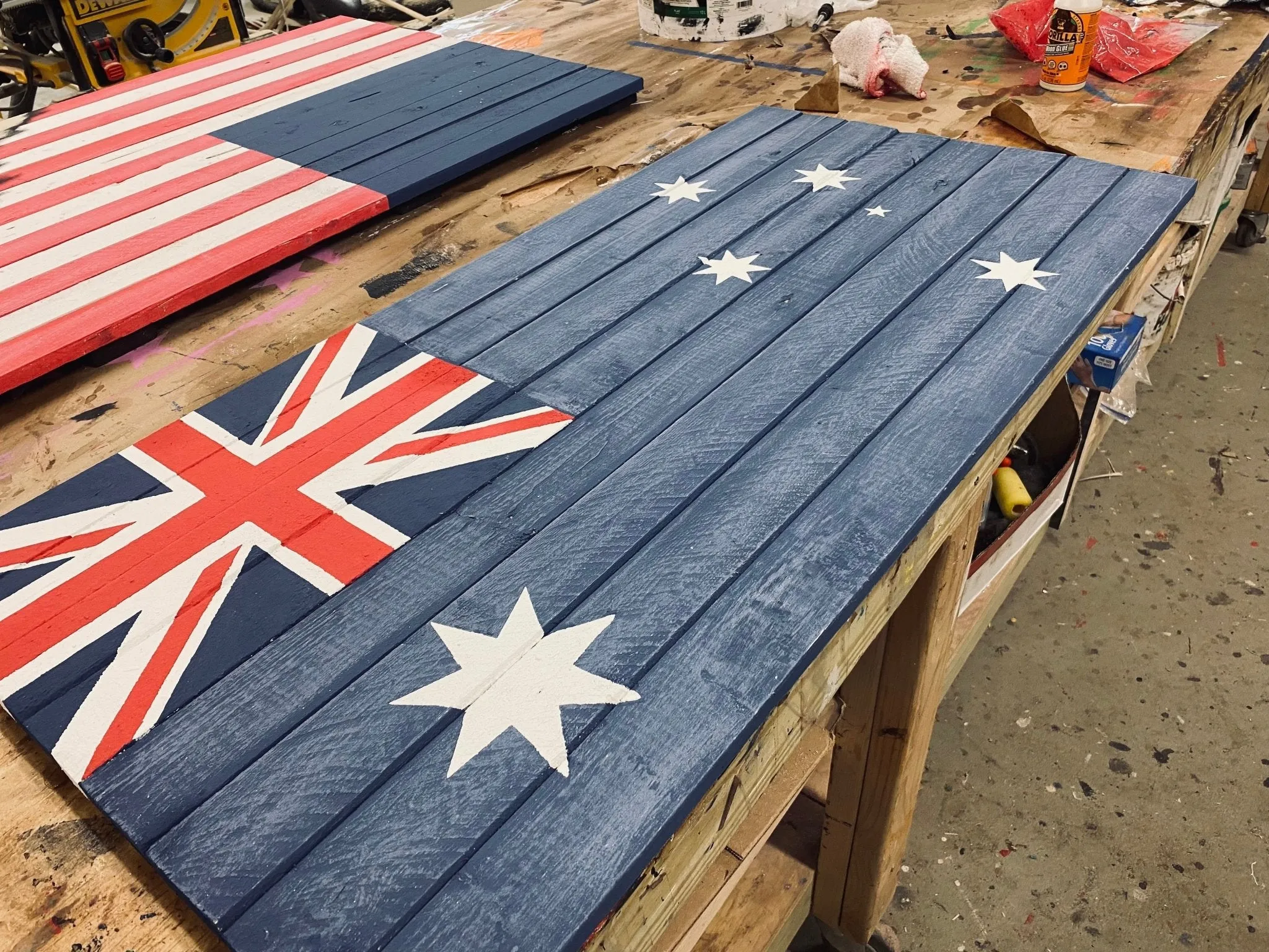 Oversized Australian Flag - Giant Wood Flag