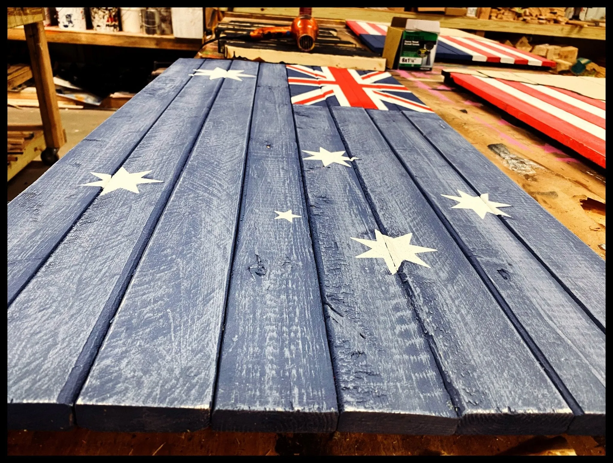 Oversized Australian Flag - Giant Wood Flag