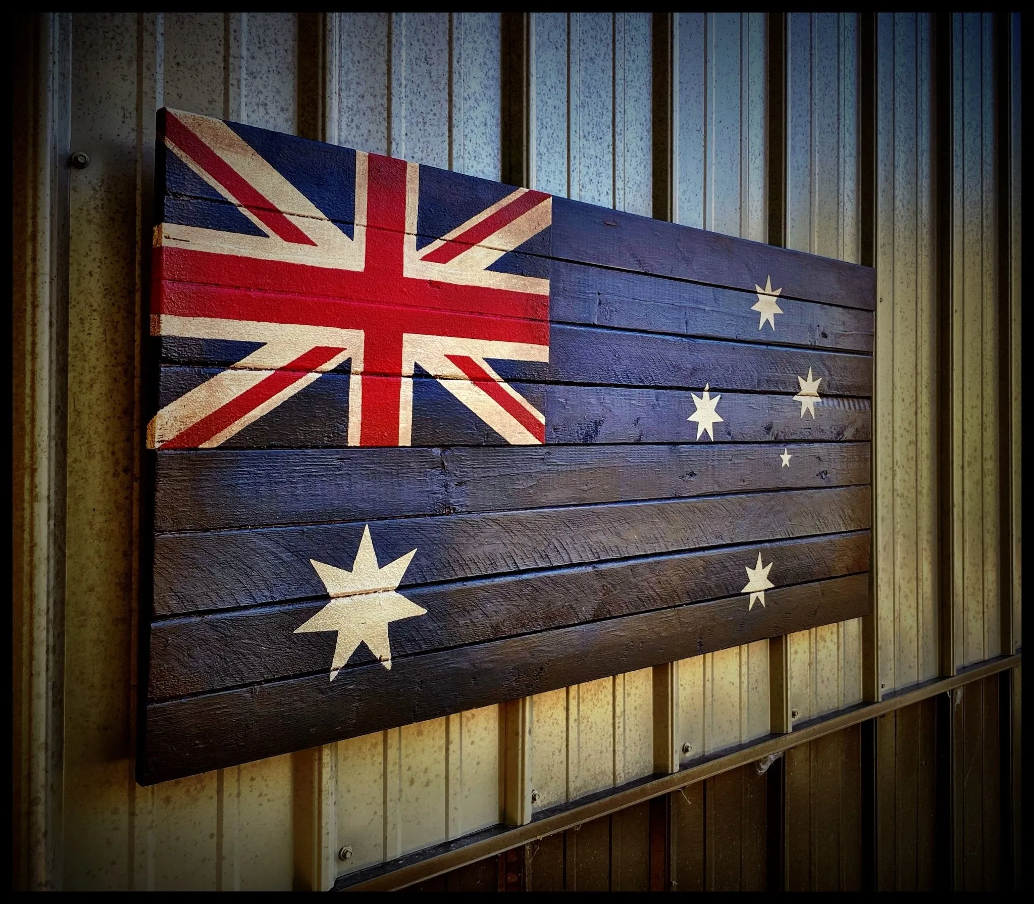 Oversized Australian Flag - Giant Wood Flag