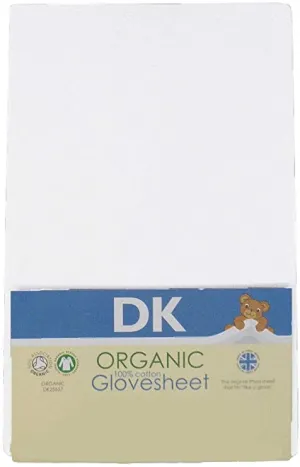 Pair of Soft White Organic  Cotton Fitted Crib Sheets