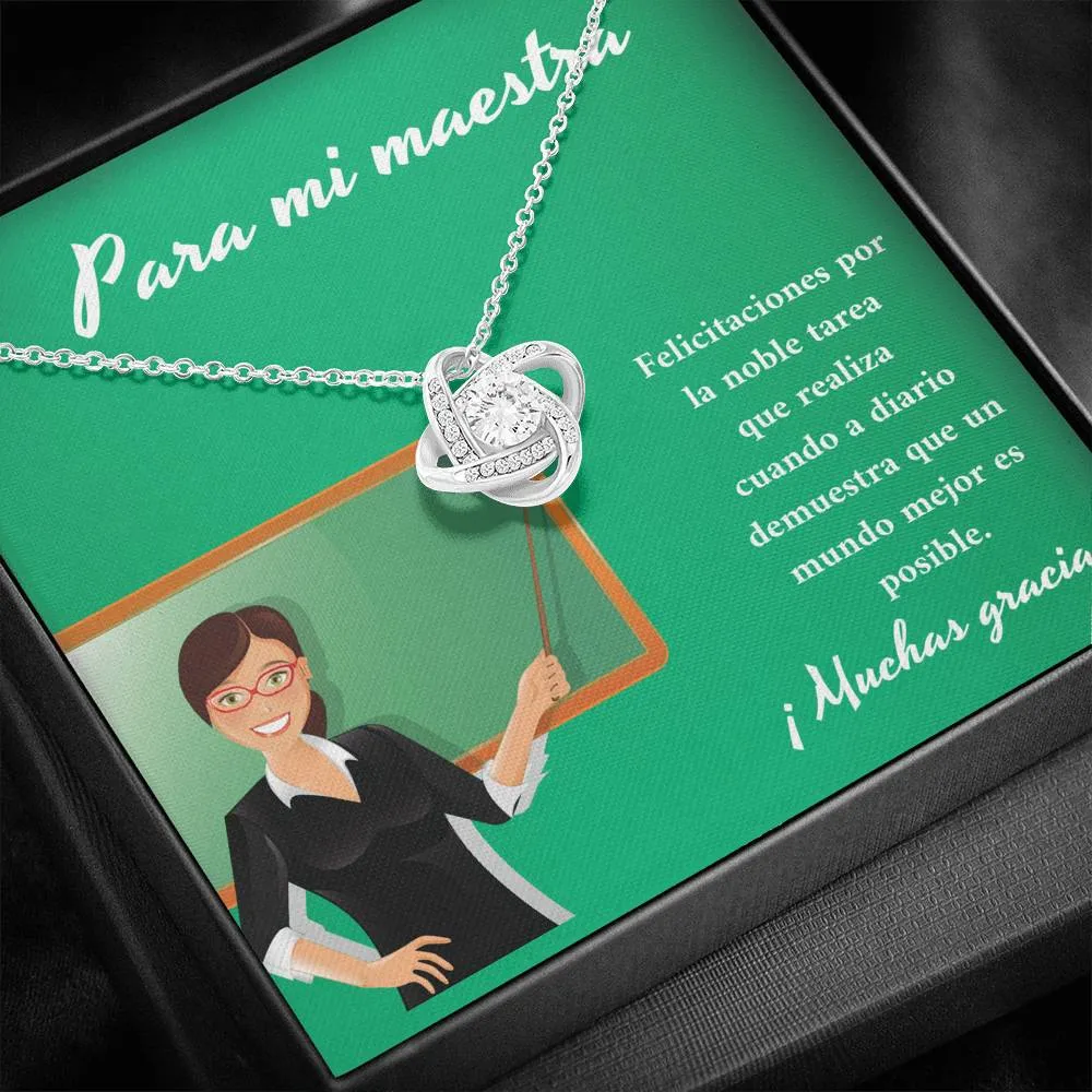 Para mi maestra usted demuestra que un mundo mejor es posible
