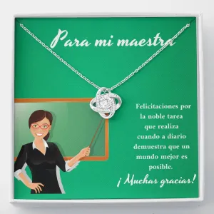 Para mi maestra usted demuestra que un mundo mejor es posible