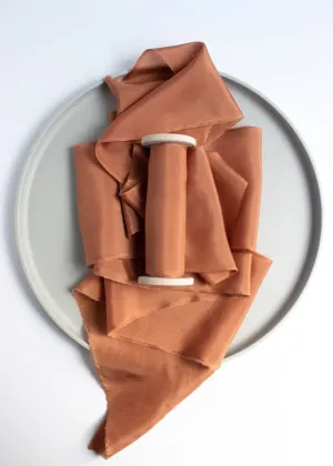 Pecan Brown Habotai Silk Ribbon