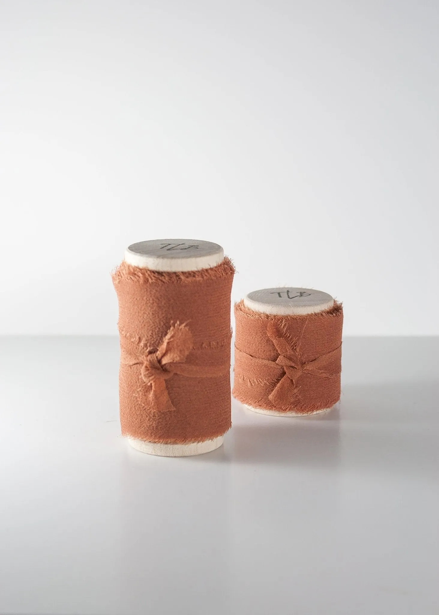 Pecan Brown Silk Gauze Ribbon