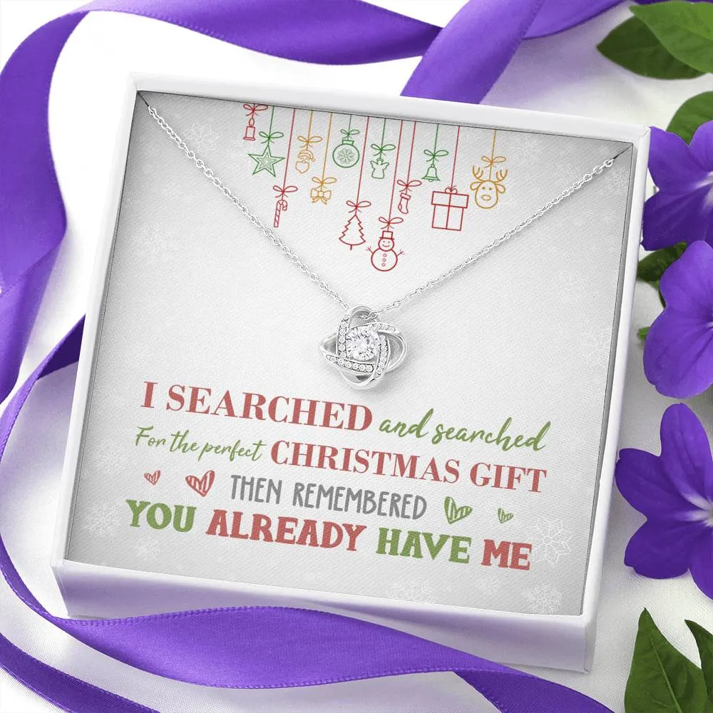 Perfect Christmas Knot Necklace