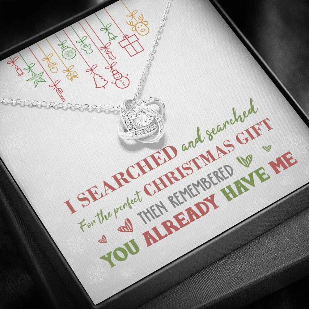 Perfect Christmas Knot Necklace