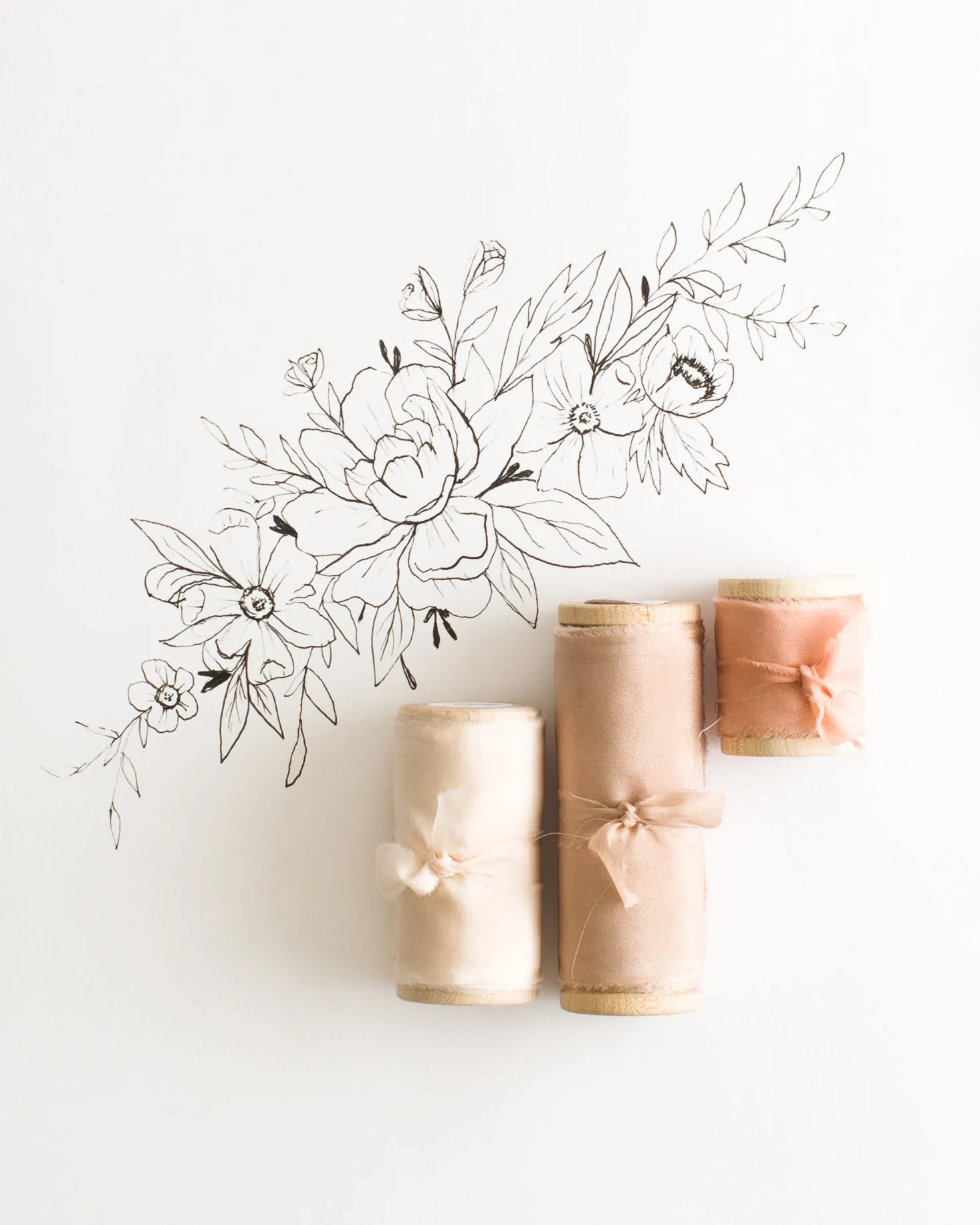 Petal Pink Habotai Silk Ribbon