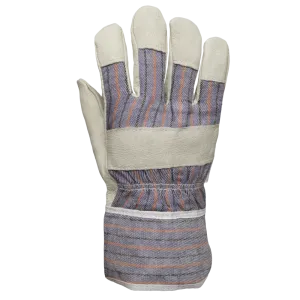 Pig Grain Leather/Cotton Gloves - 3004