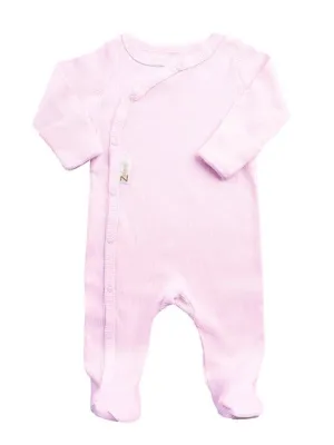 Pink Ribbed Sleepsuit