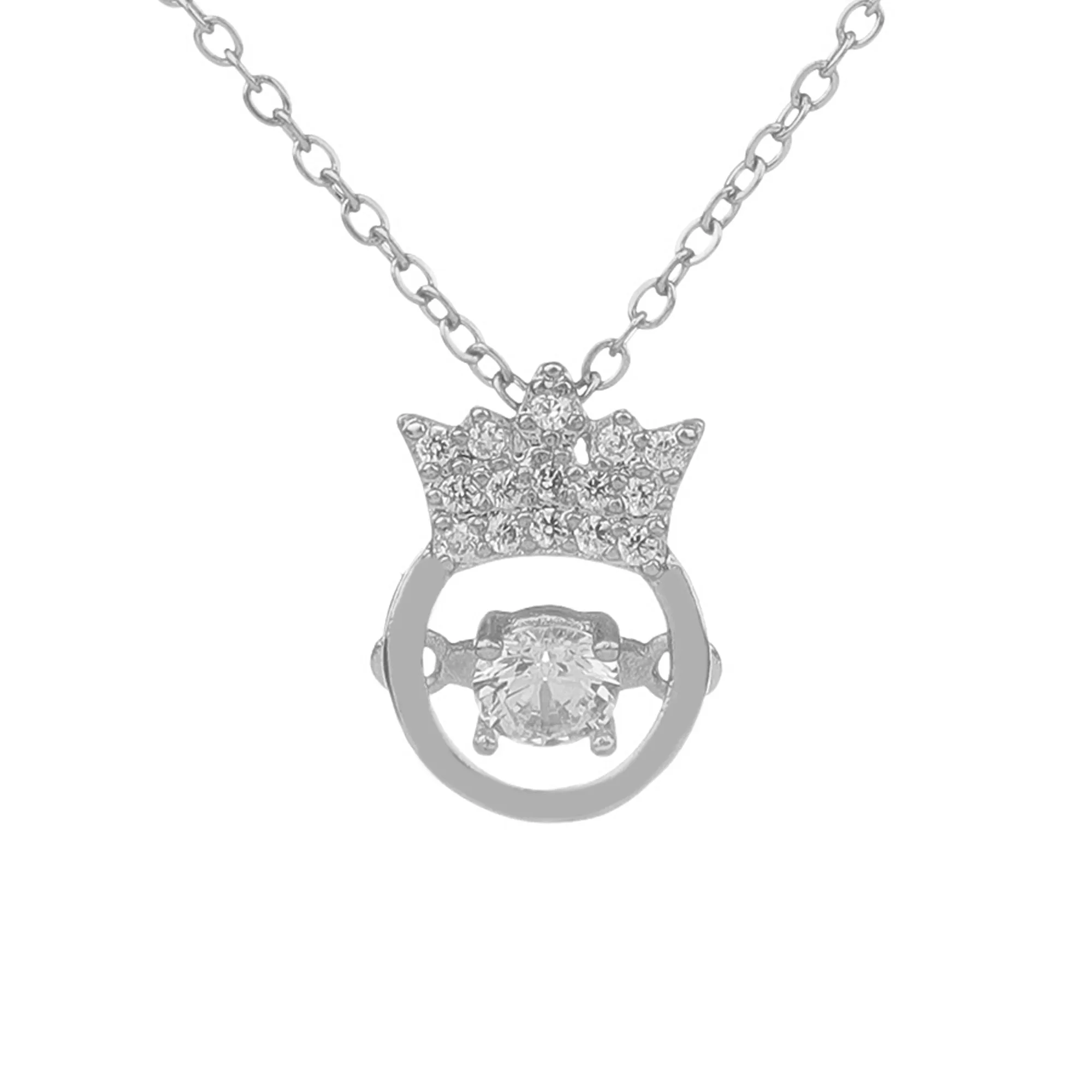Platinum Queen Lit Pendant