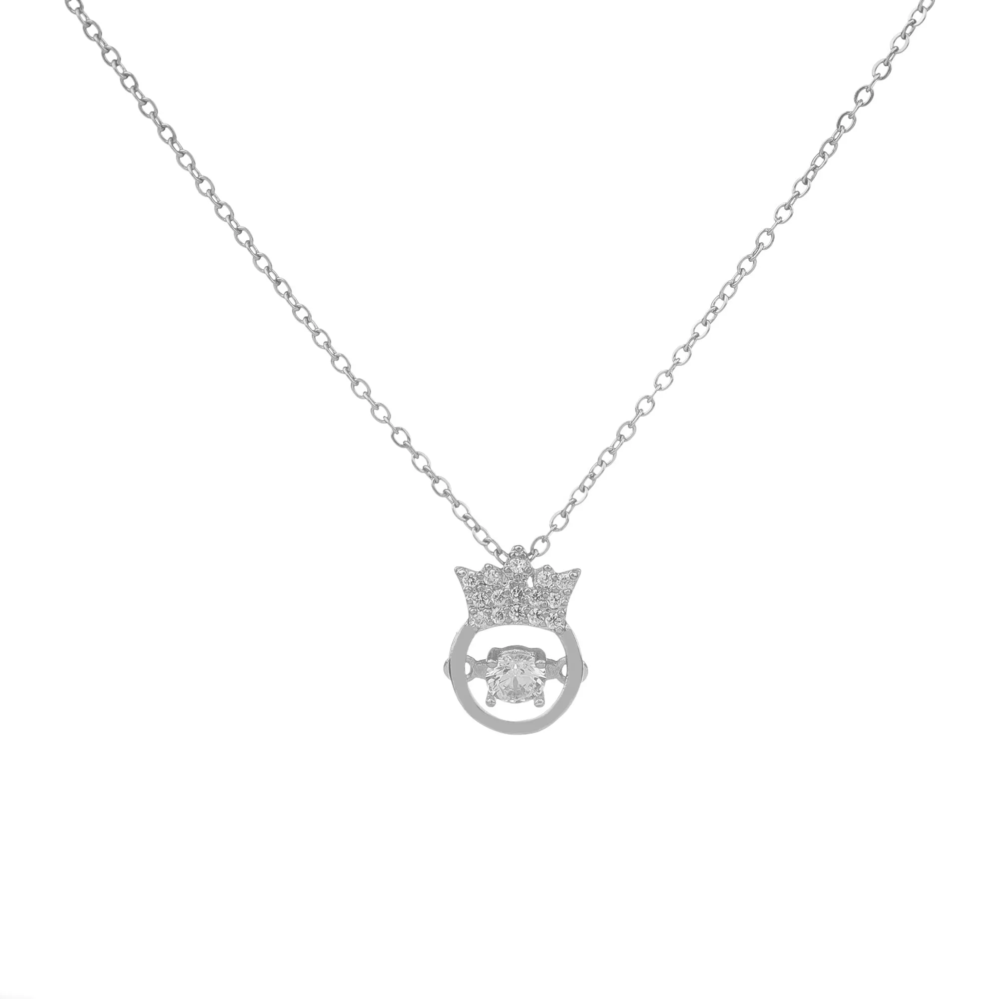 Platinum Queen Lit Pendant