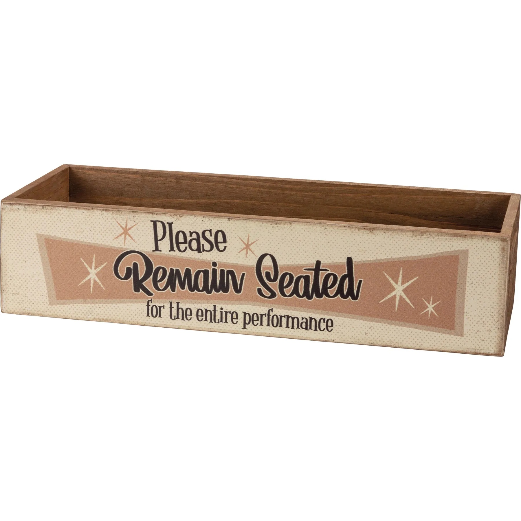 Please Remain Seated Toilet Paper Bin