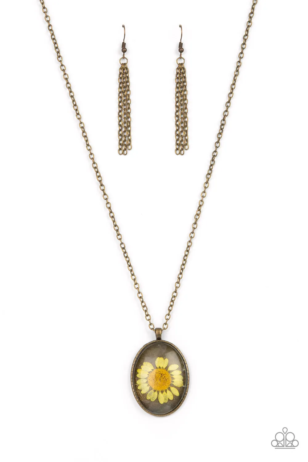 Prairie Passion - Yellow Necklace
