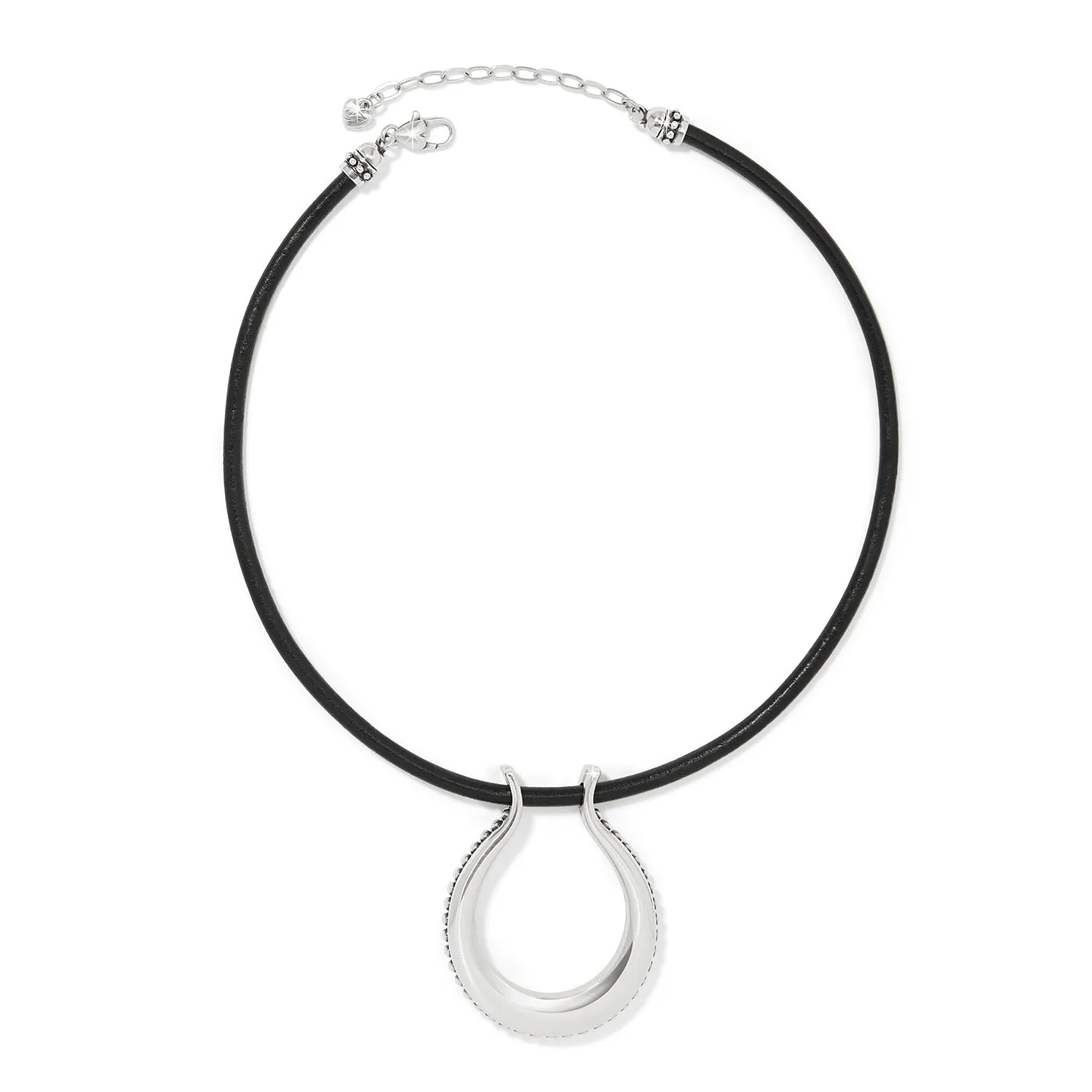 Pretty Tough Arch Leather Necklace - JM7632