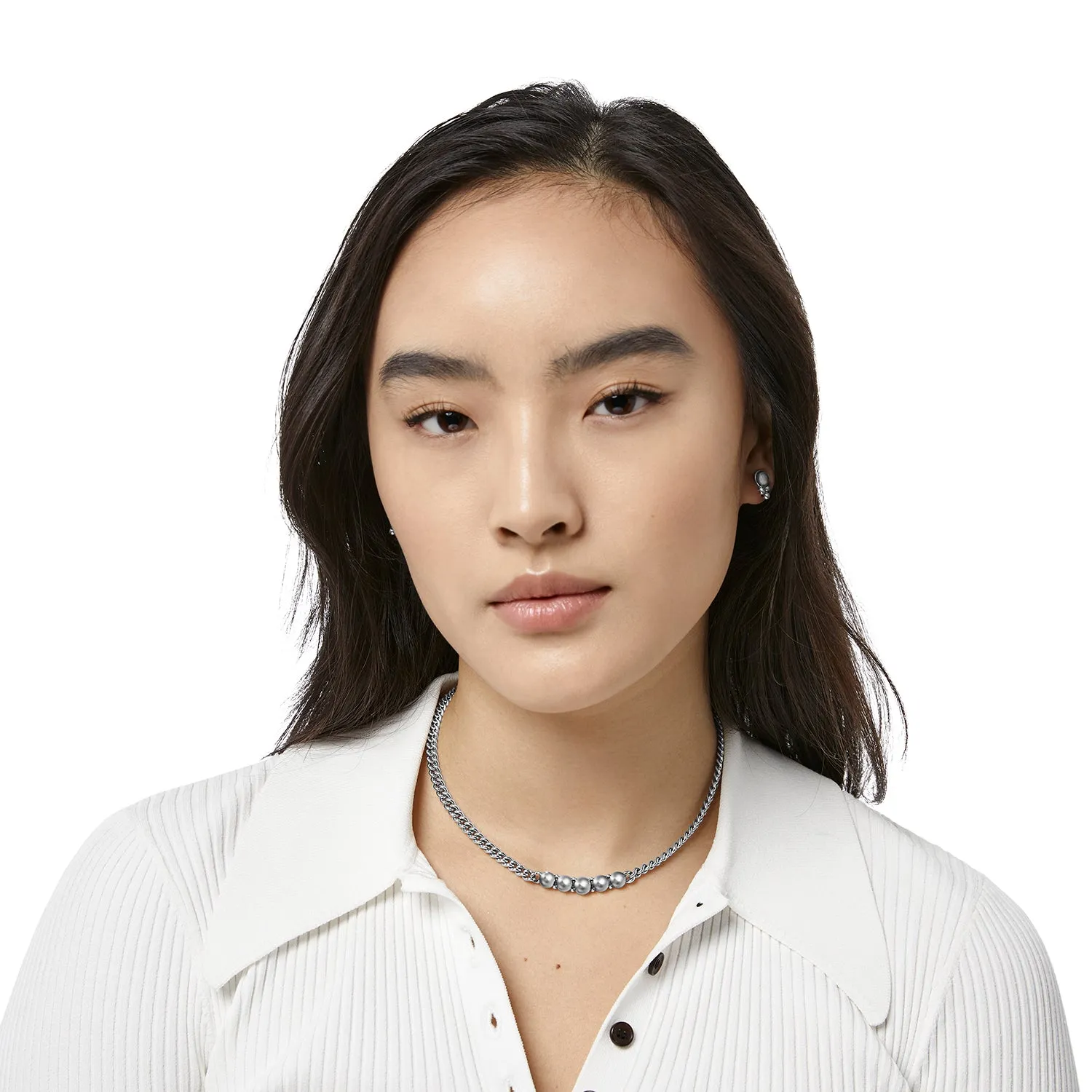 Pretty Tough Chain Collar Necklace - JM7353