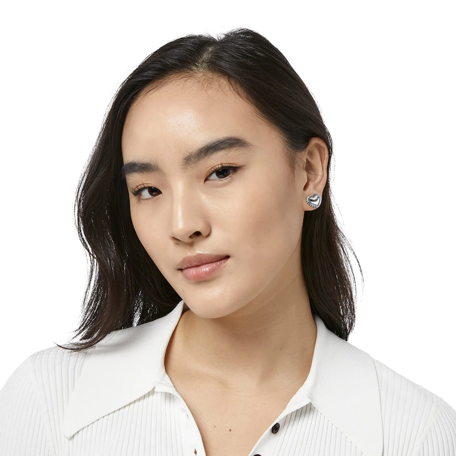 Pretty Tough Petite Heart Post Earrings JA9872