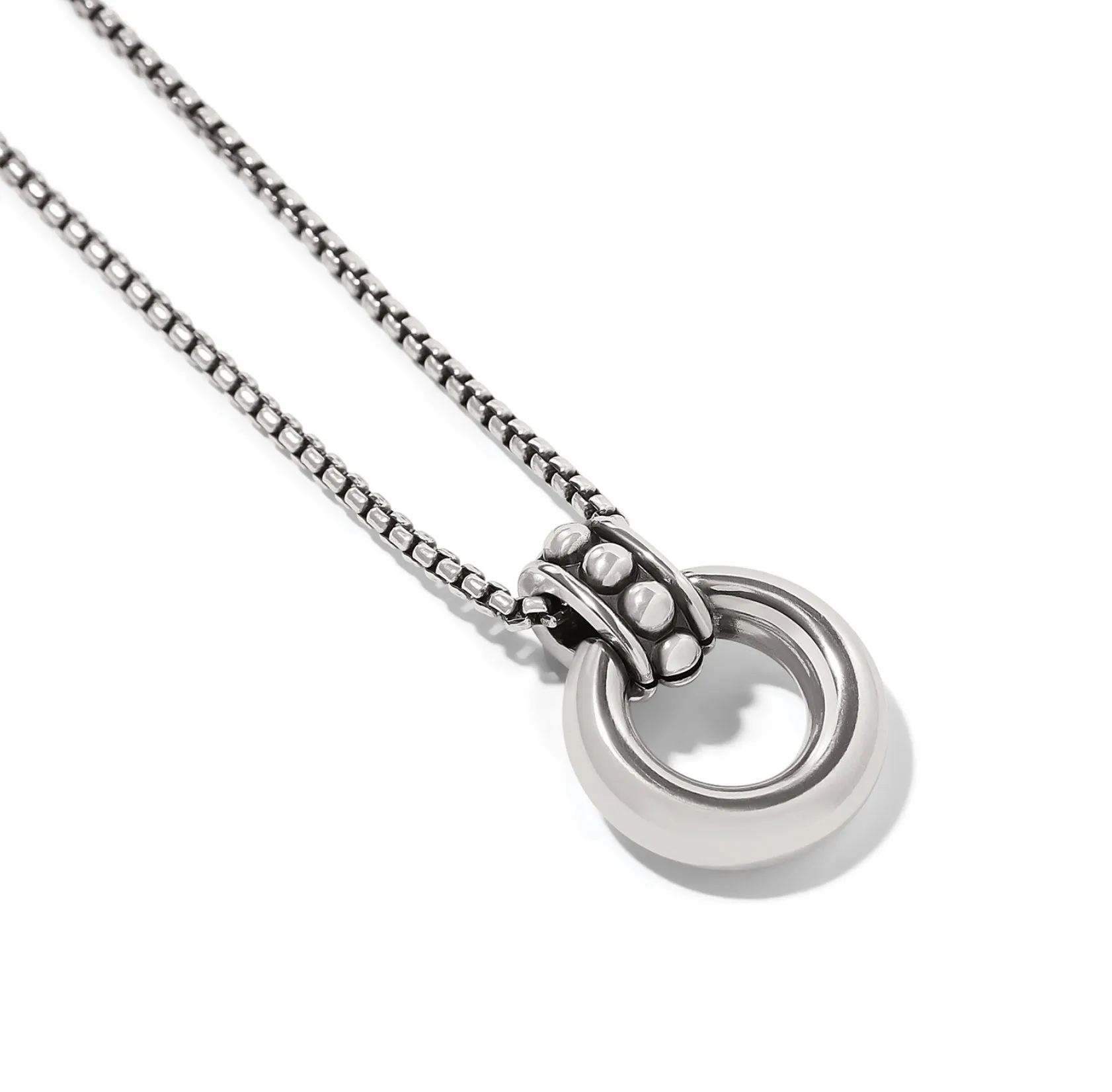 Pretty Tough Stud Ring Necklace
