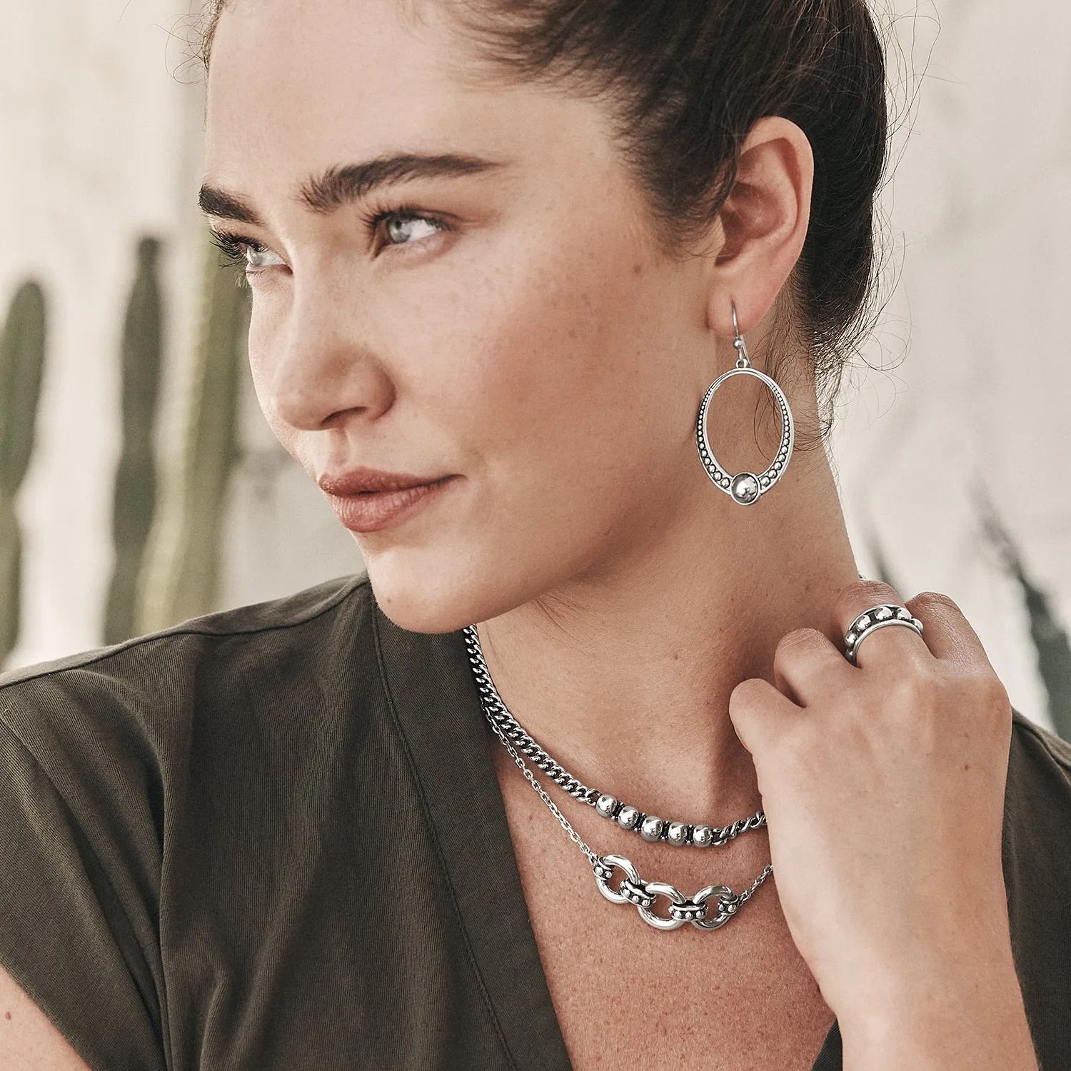Pretty Tough Stud Trio Necklace - JM7418
