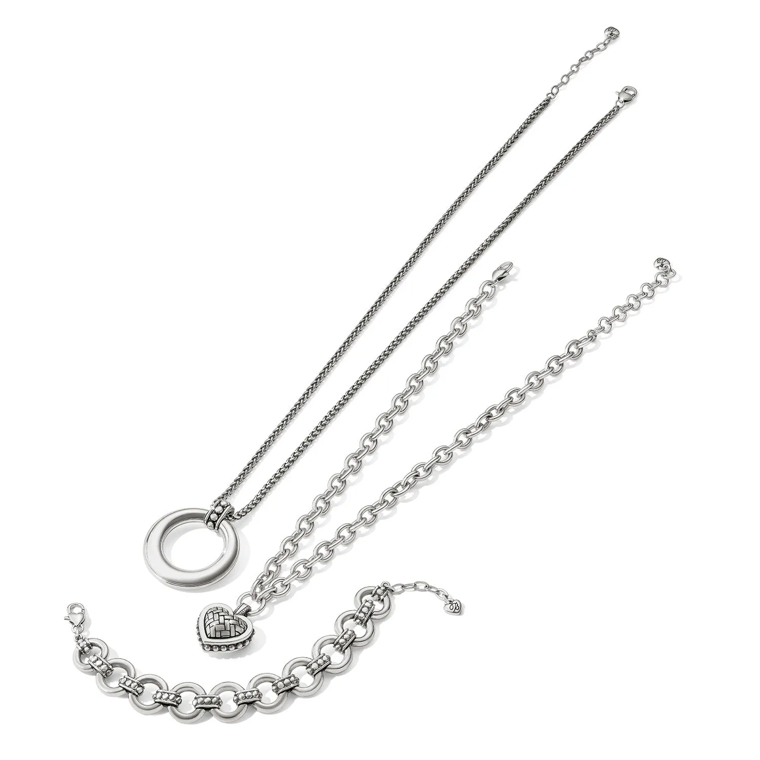 Pretty Tough Weave Heart Necklace - JM7537