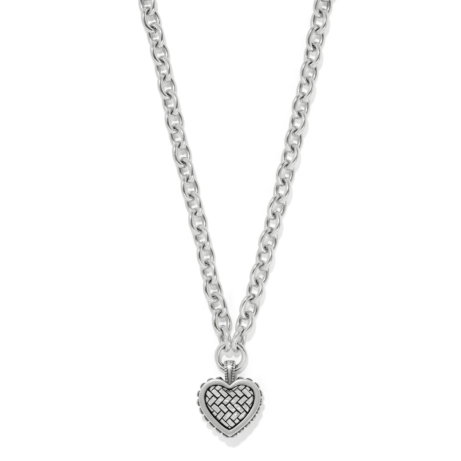 Pretty Tough Weave Heart Necklace - JM7537