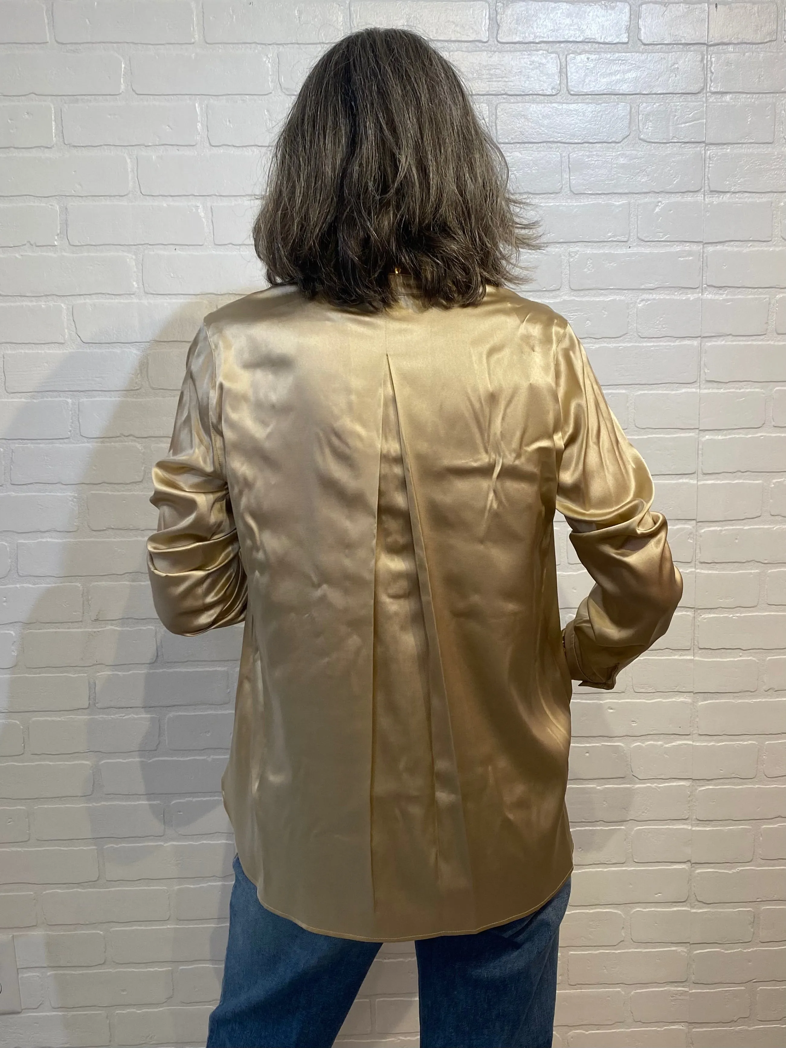 PT - Silk Mao Neck Blouse