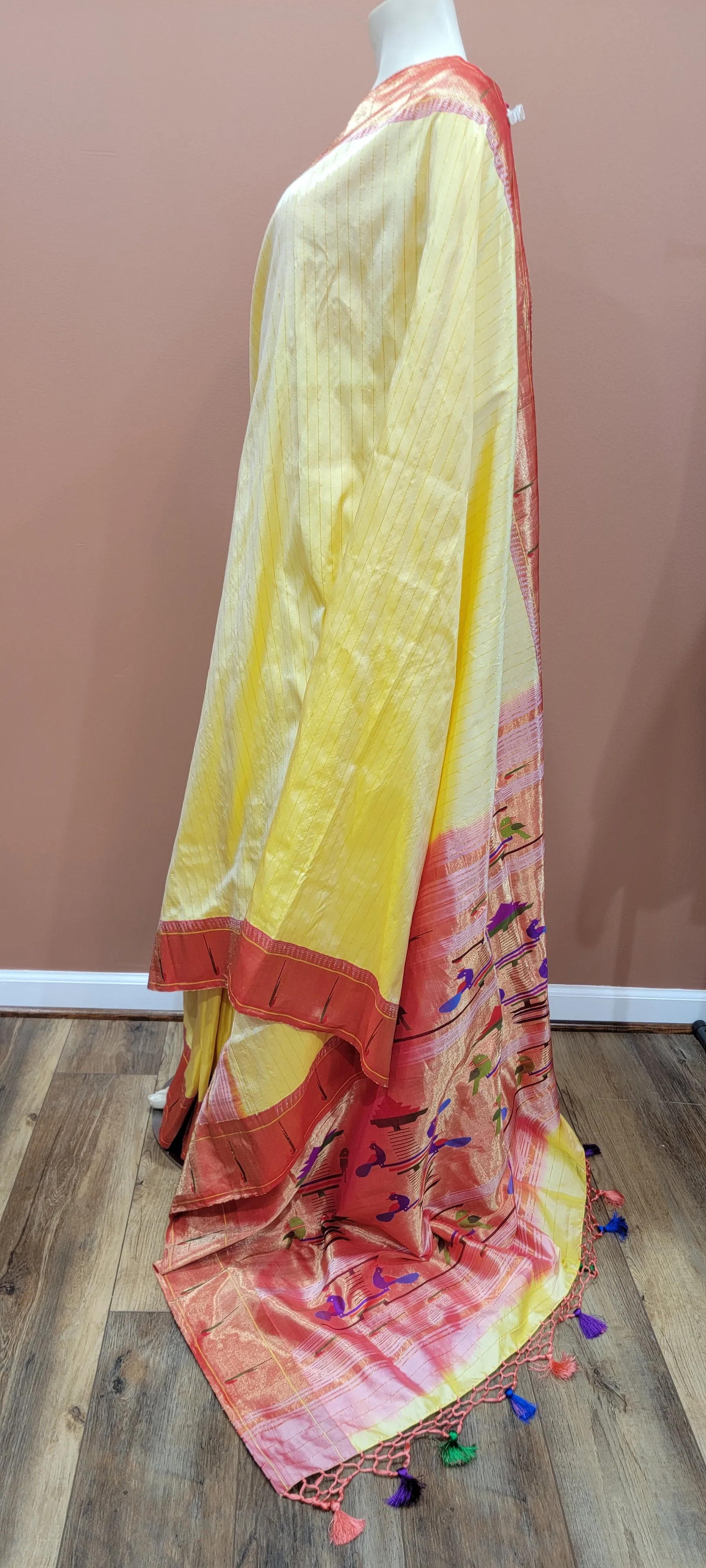 Pure Paitani Single Muniya Saree W/ Custom Blouse