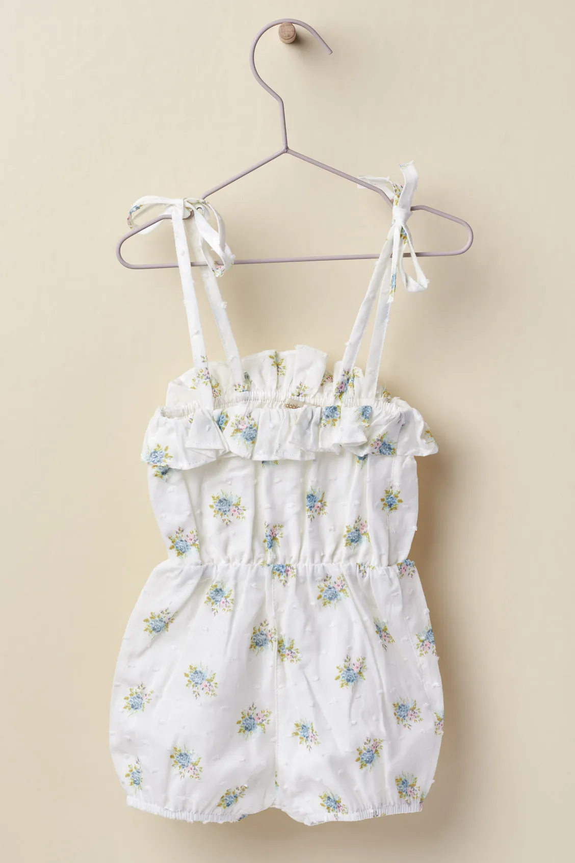 "Lettie" Soft Blue Floral Playsuit