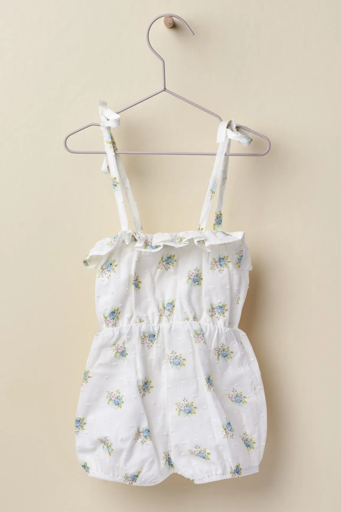 "Lettie" Soft Blue Floral Playsuit