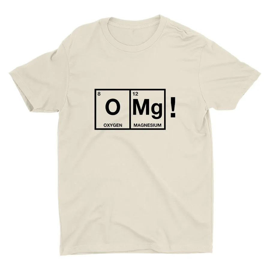 "O MG" Funny Print Cotton Tee