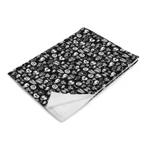 "Skulls" Throw Blanket design by Hero.