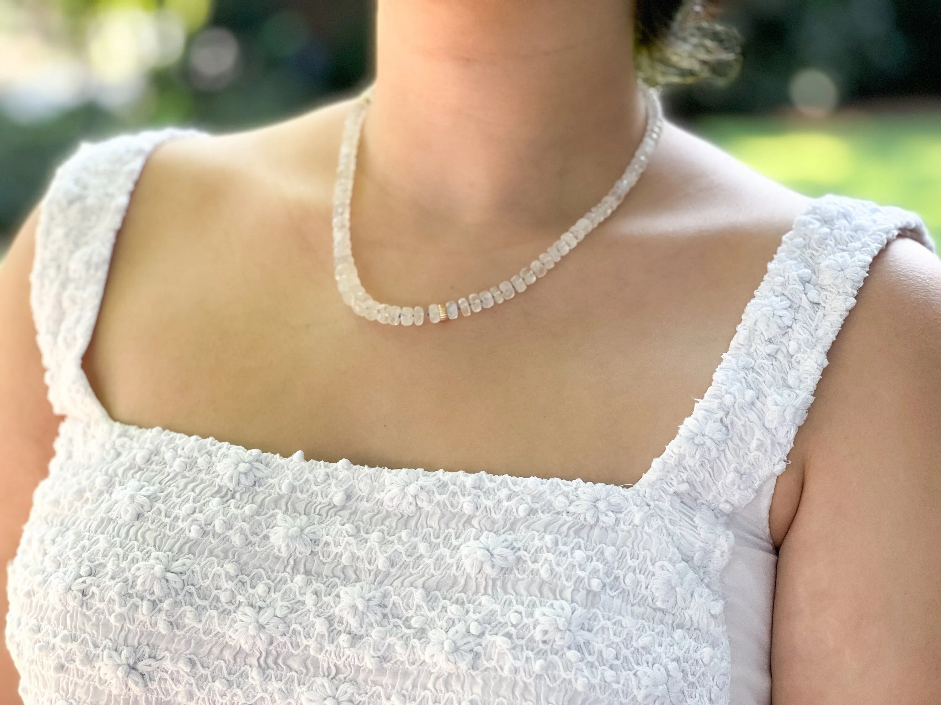 Rainbow Moonstone Necklace