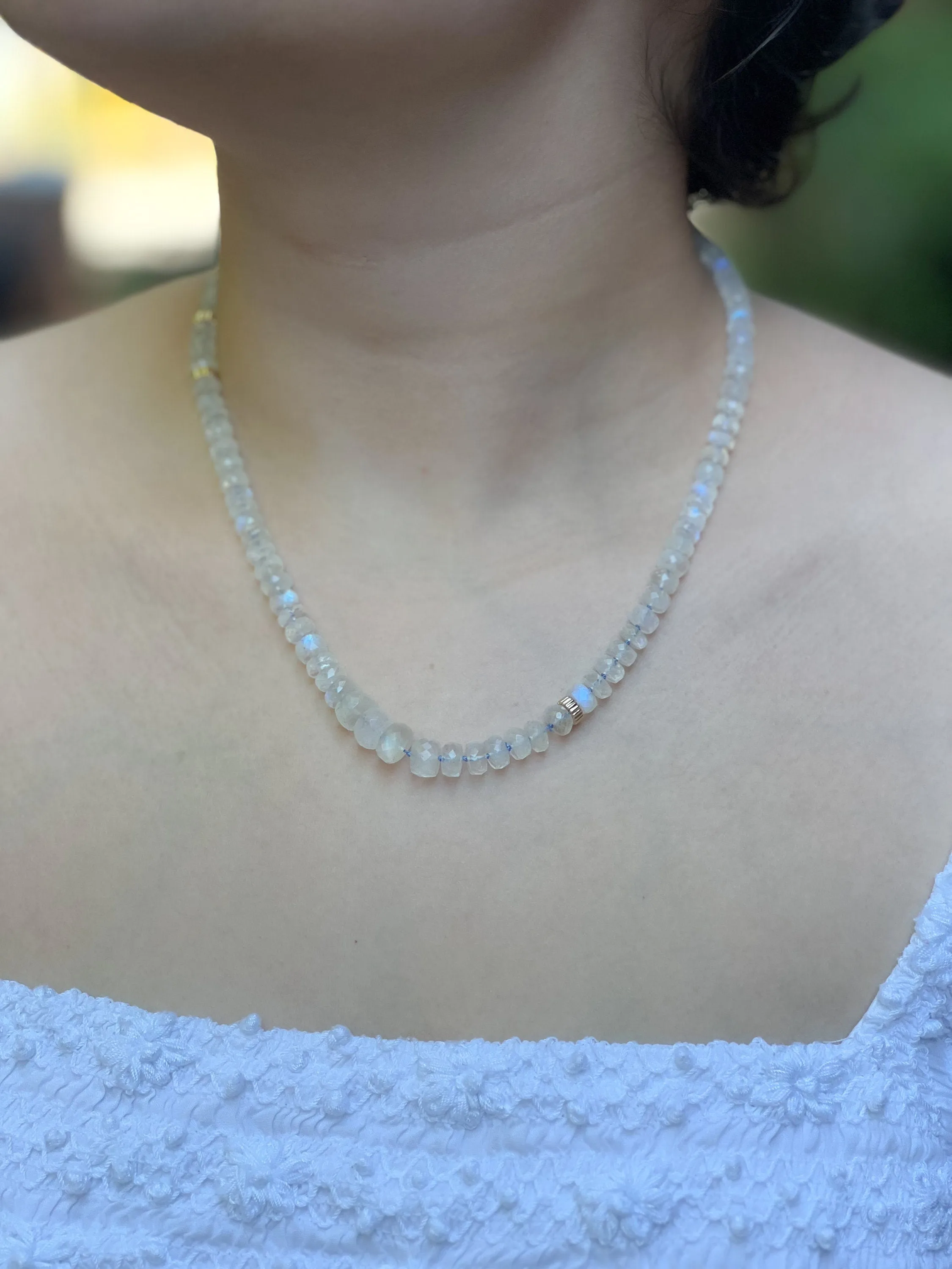 Rainbow Moonstone Necklace