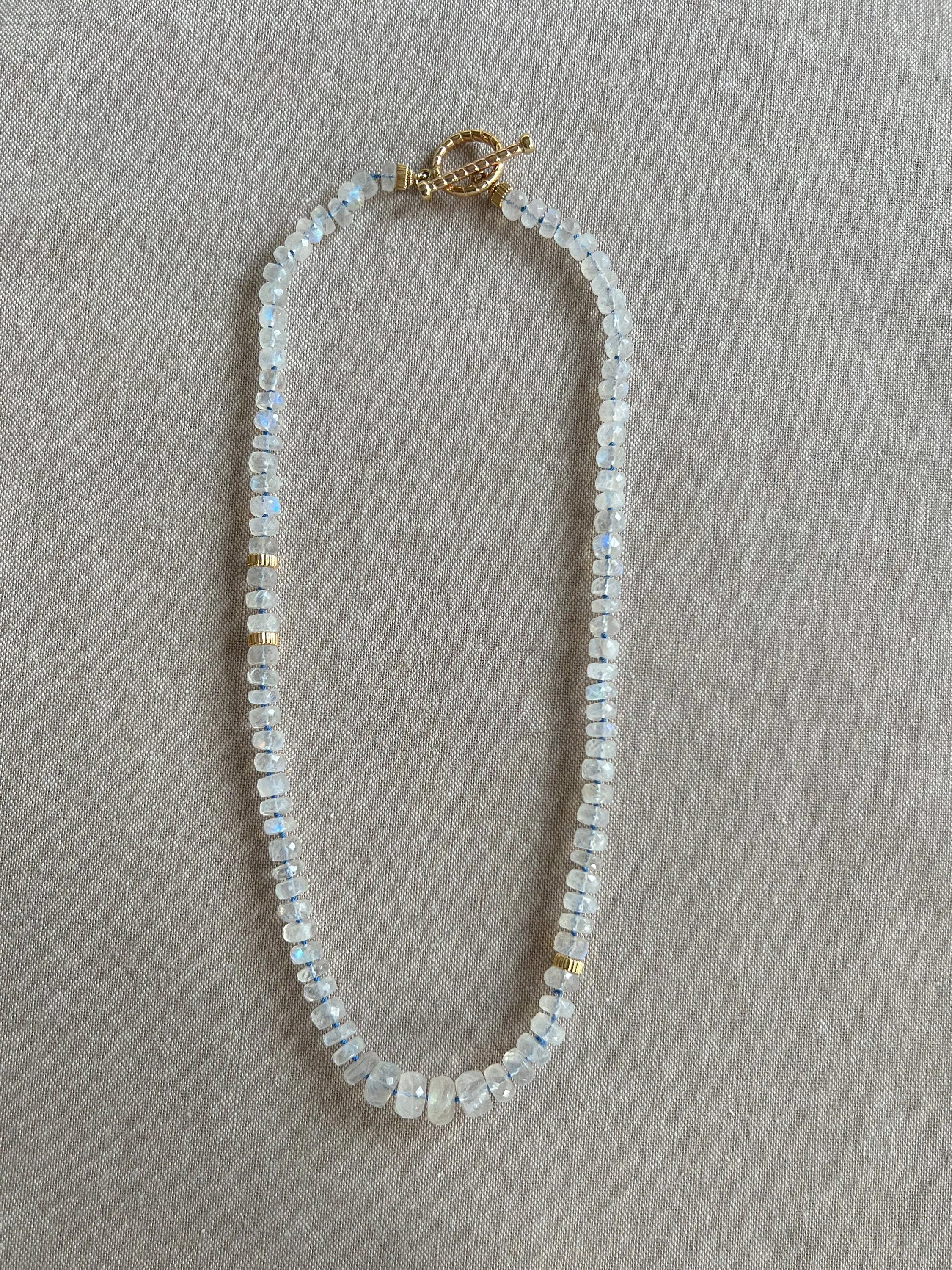 Rainbow Moonstone Necklace