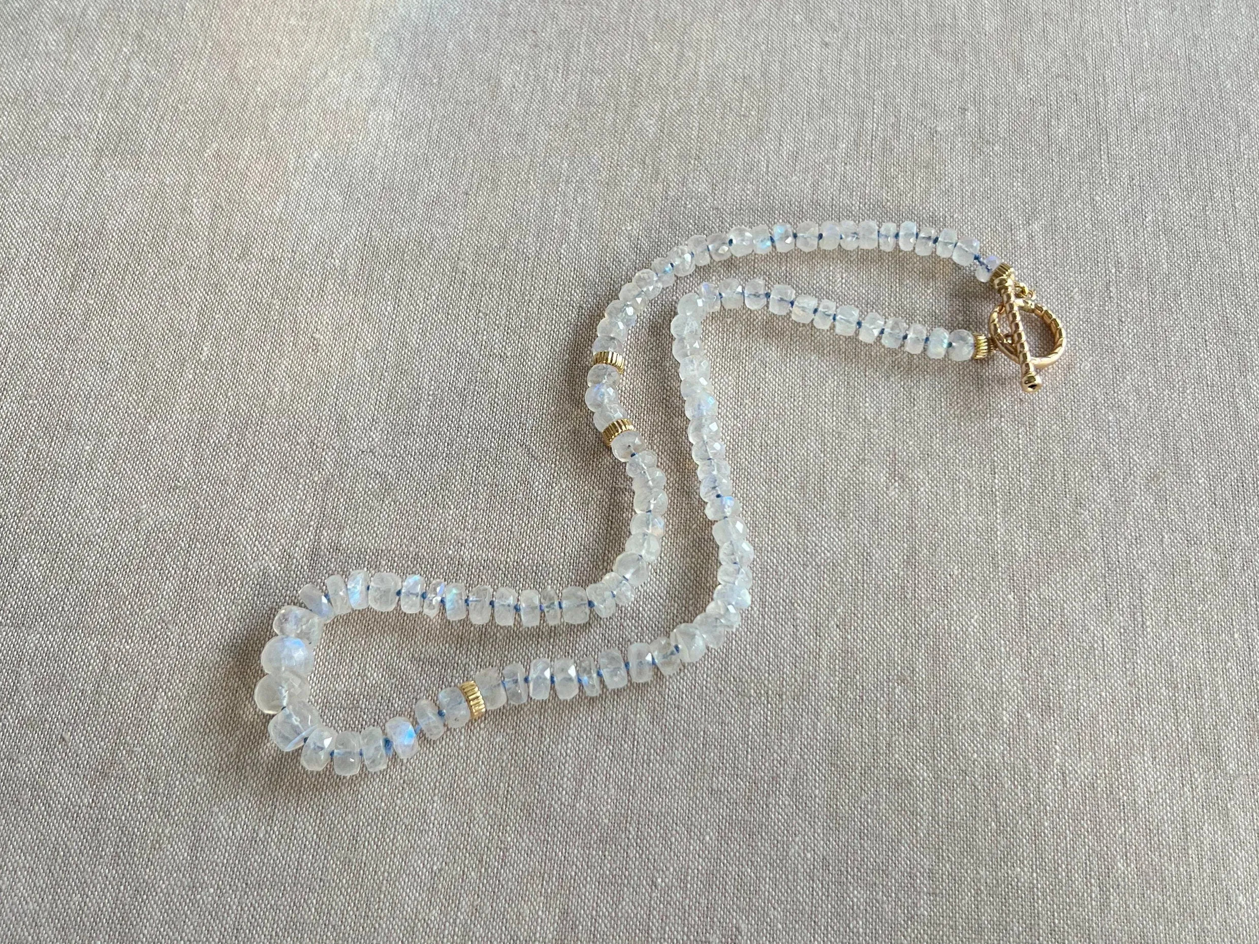 Rainbow Moonstone Necklace