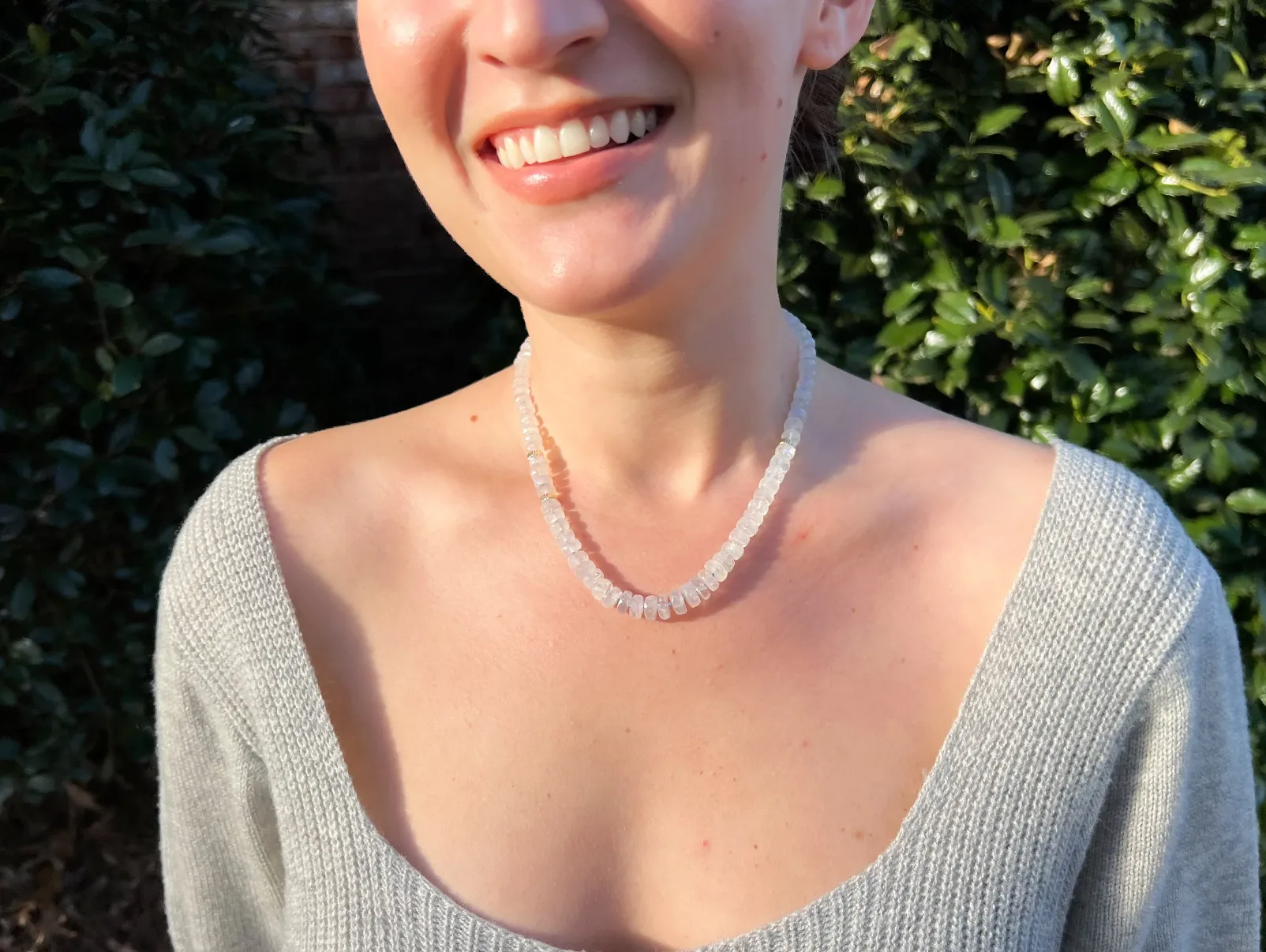 Rainbow Moonstone Necklace