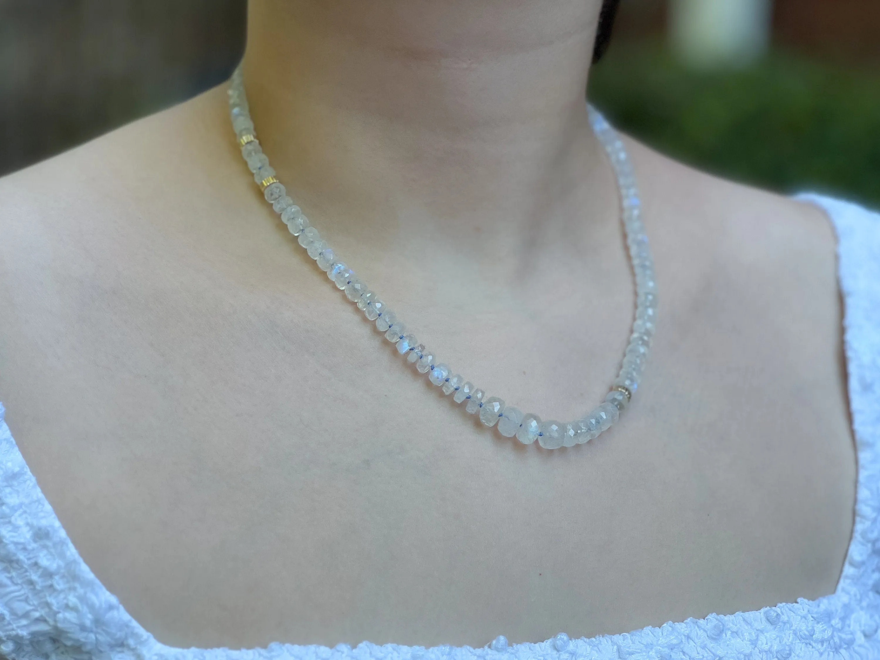 Rainbow Moonstone Necklace