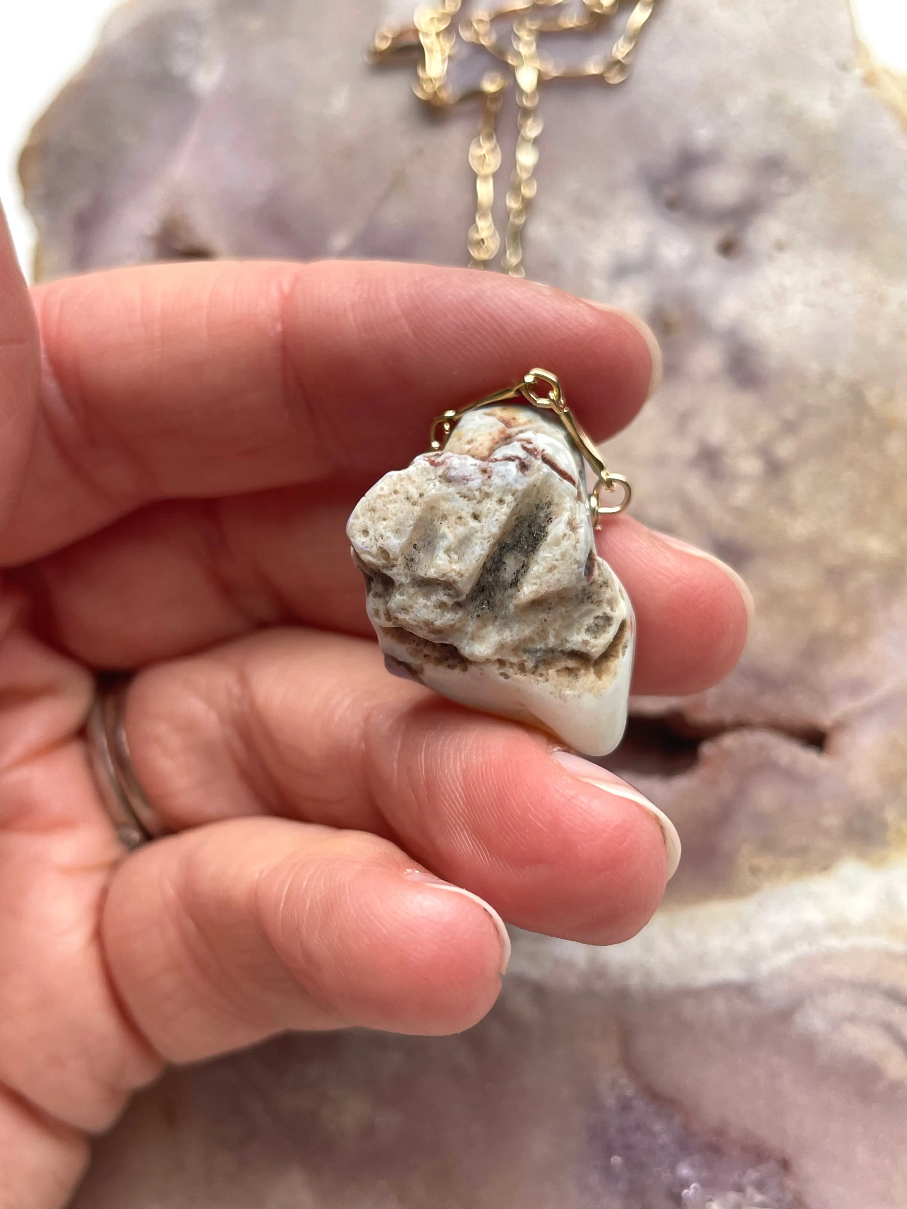 Real Raw Australian Opal Necklace