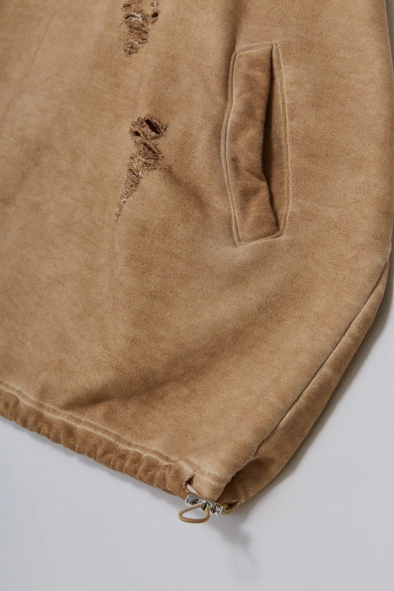 Recycle Vintage Wash Distressed Hoodie