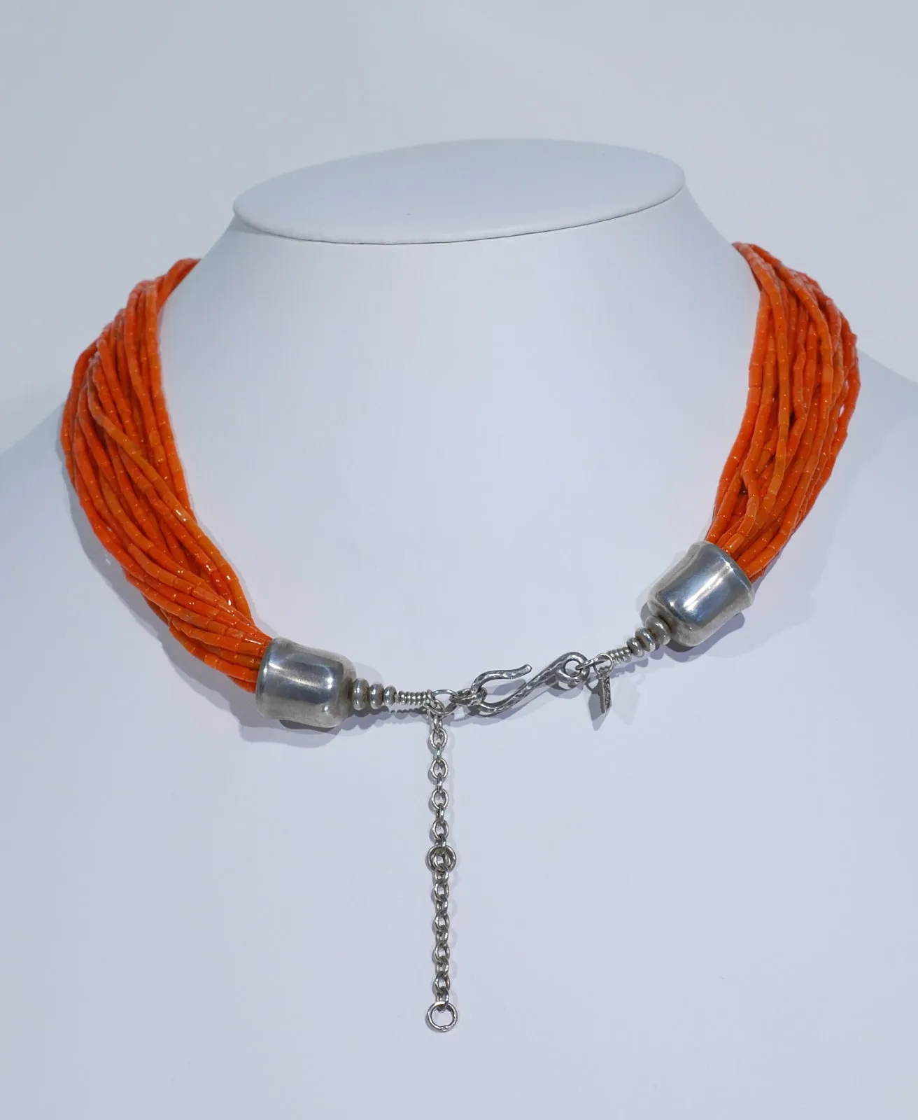 Red Coral 17-Strand Necklace