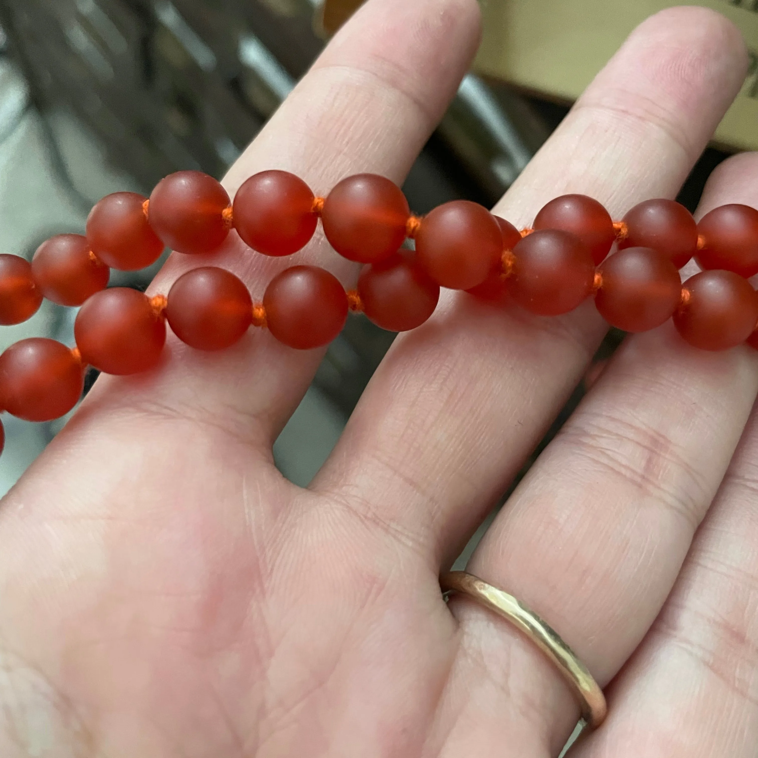 Red Onyx Medium   Clasp