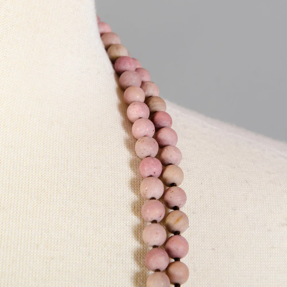 RHODONITE BEADS LONG