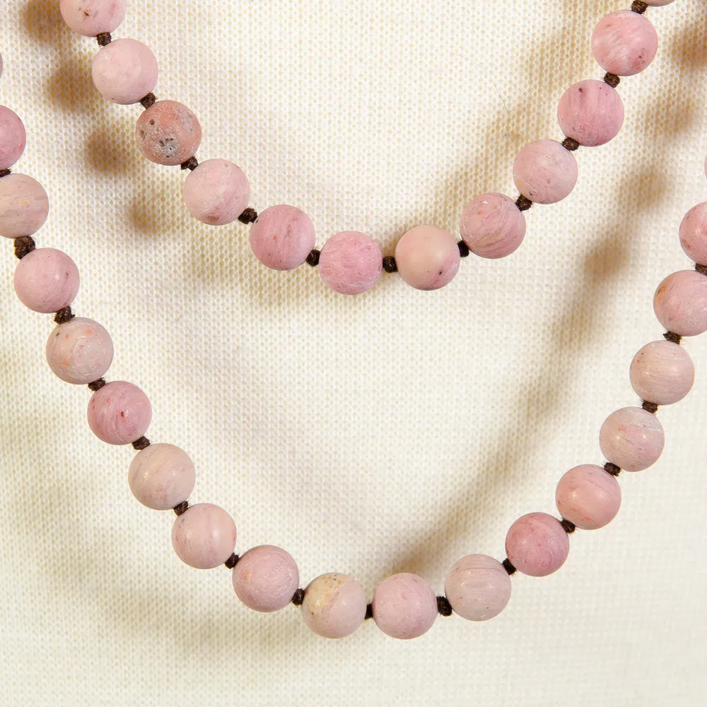 RHODONITE BEADS LONG