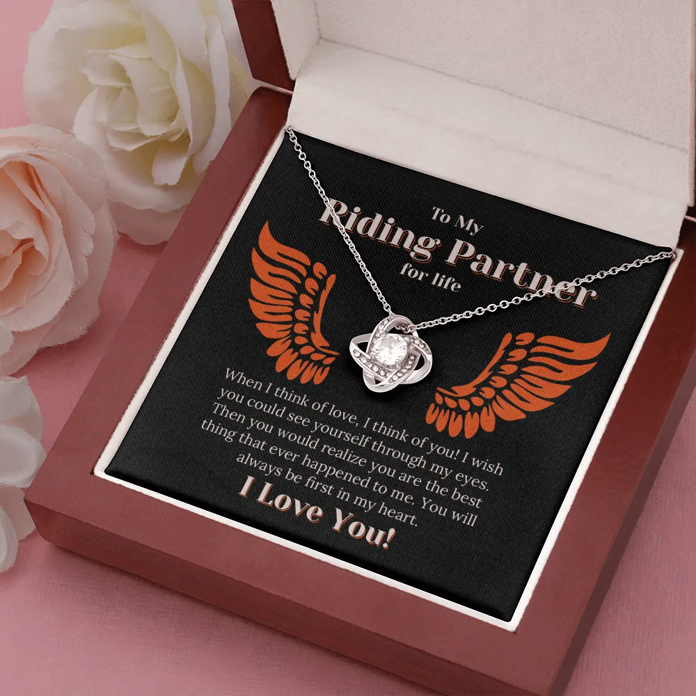 Riding Partner First In My Heart Valentine's Necklace
