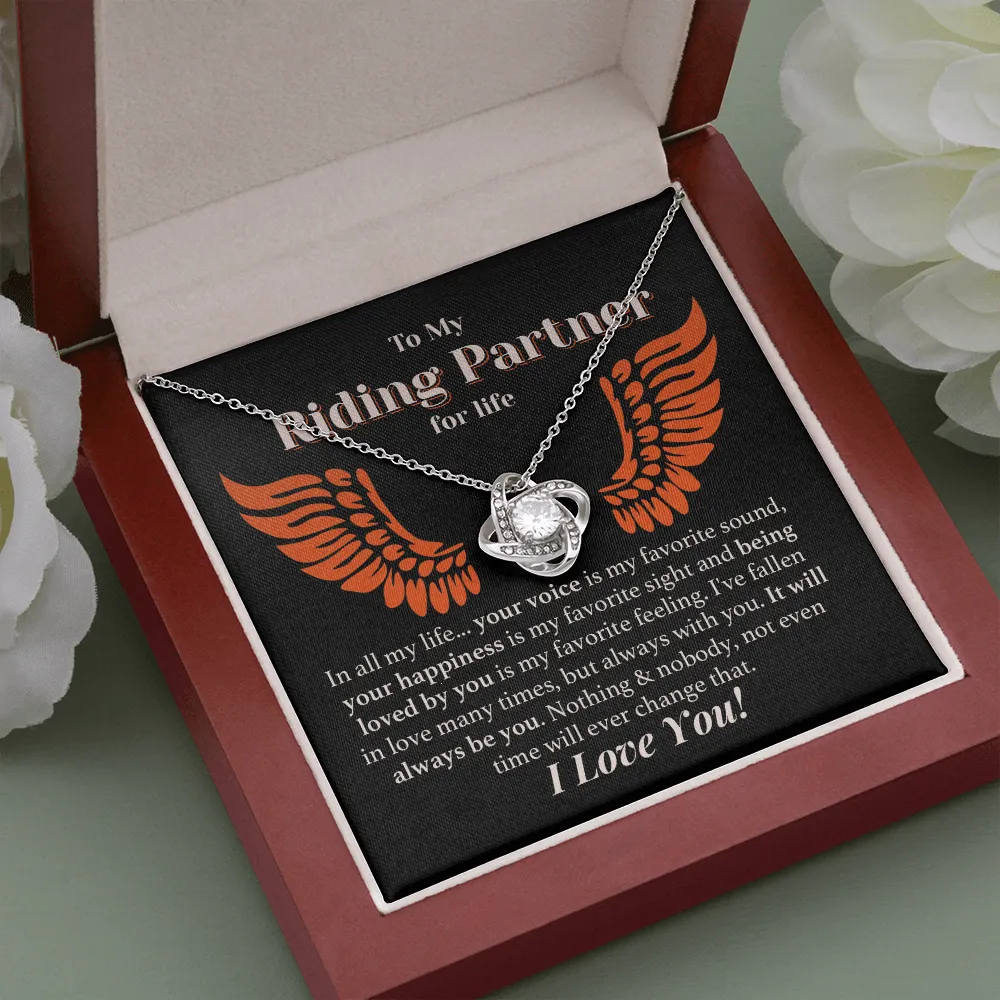 Riding Partner for Life Forever Love Necklace
