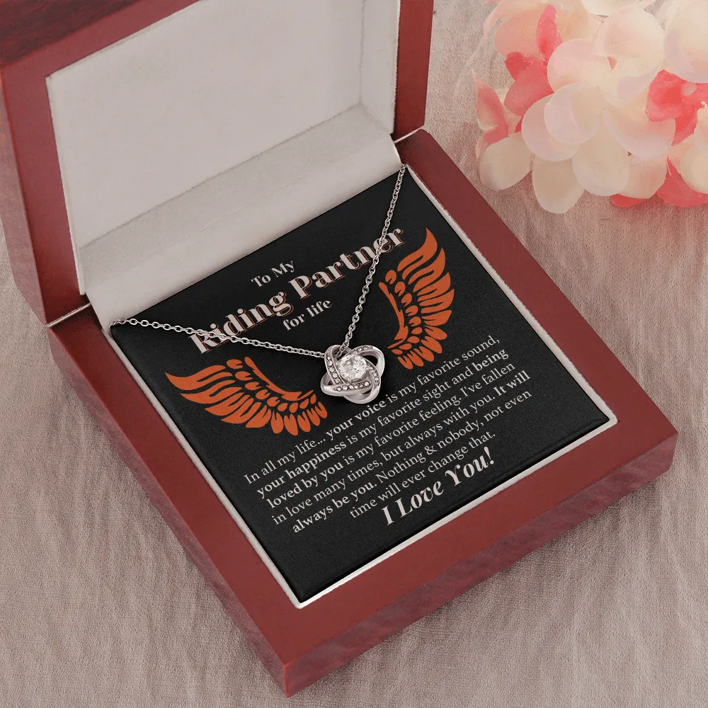 Riding Partner for Life Forever Love Necklace
