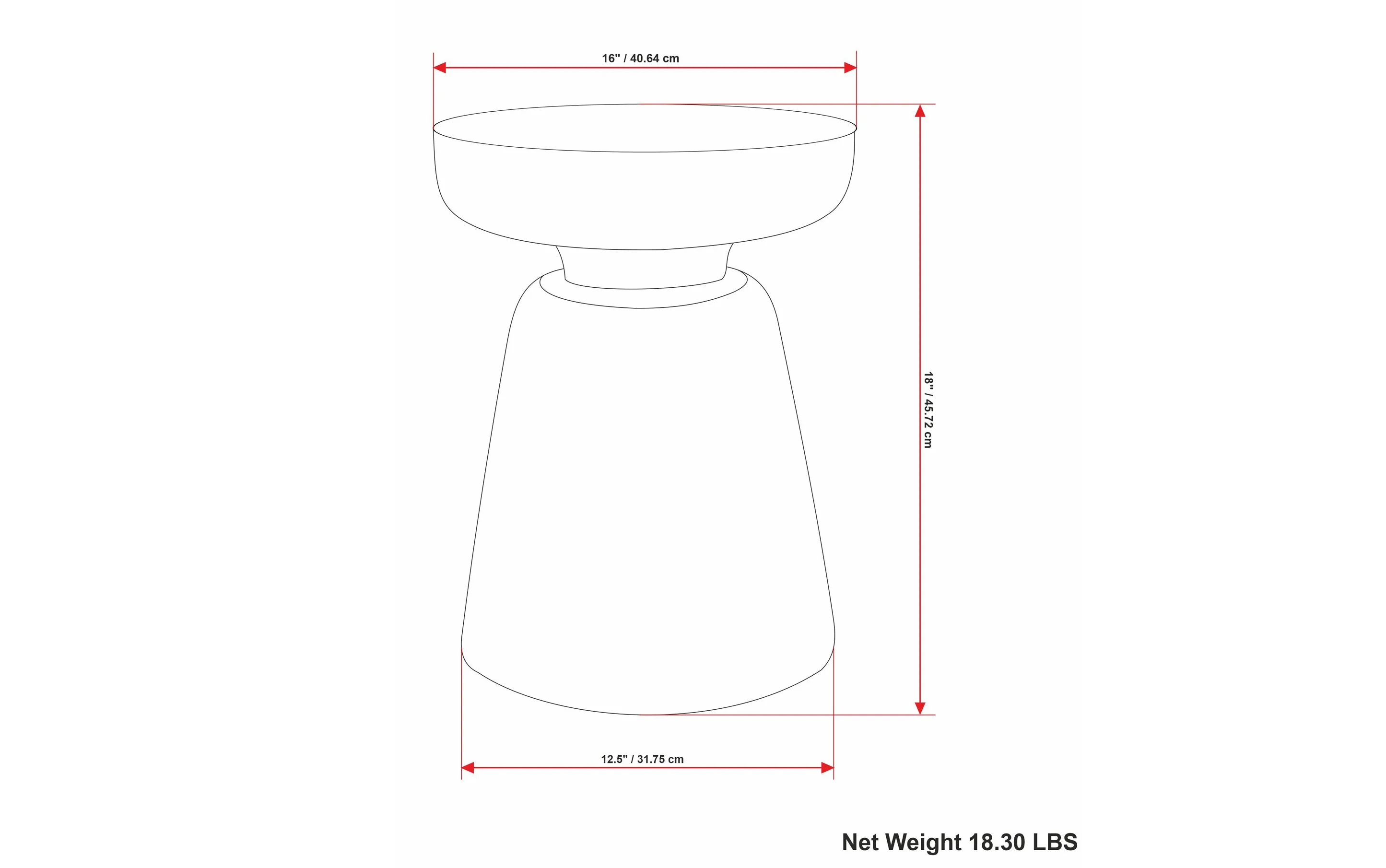 Robbie Accent Table in Mango