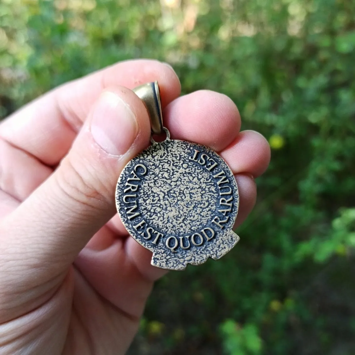 Roman eagle Aquila bronze SPQR pendant